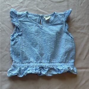 Girls Crewcuts By J.Crew Pinstriped Top Size 4/5